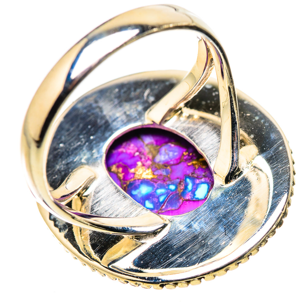 Purple Copper Composite Turquoise Rings handcrafted by Ana Silver Co - RING133586 - Photo 3