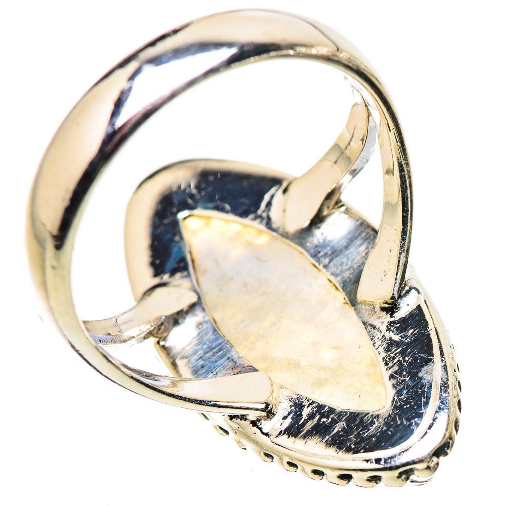 Rainbow Moonstone Rings handcrafted by Ana Silver Co - RING133590 - Photo 3