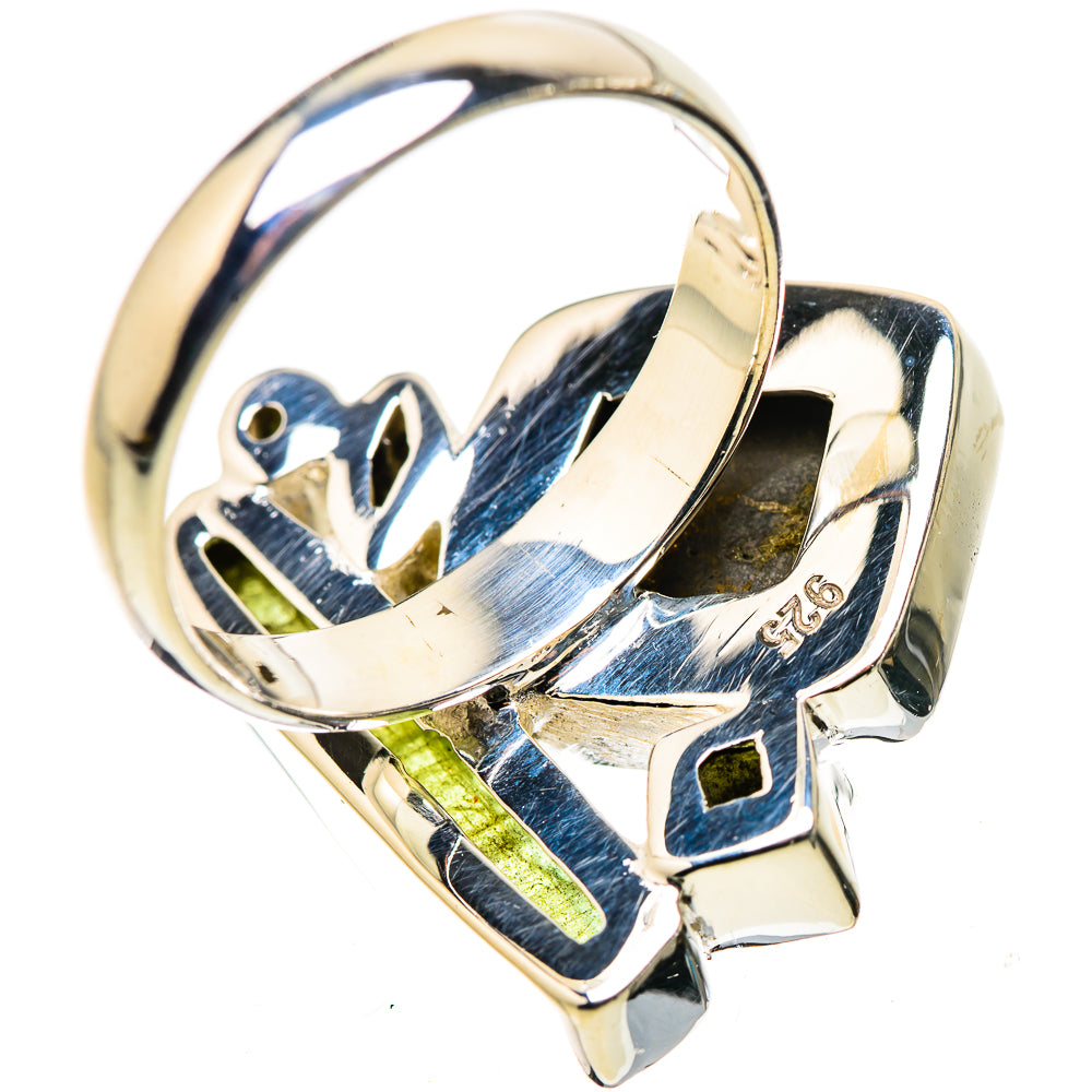 Spectro Pyrite Druzy Rings handcrafted by Ana Silver Co - RING133593 - Photo 3