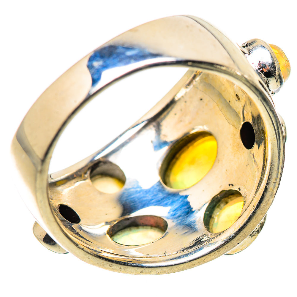 Ethiopian Opal Rings handcrafted by Ana Silver Co - RING133594 - Photo 3