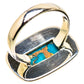 Blue Copper Composite Turquoise Rings handcrafted by Ana Silver Co - RING133601 - Photo 3