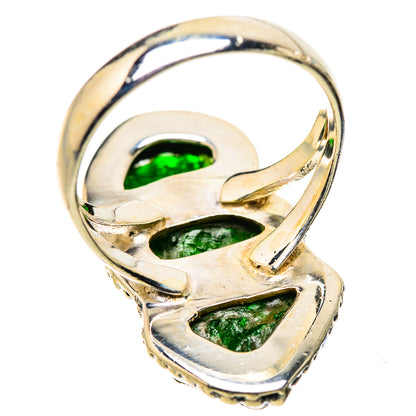 Chrome Diopside Rings handcrafted by Ana Silver Co - RING133607 - Photo 3