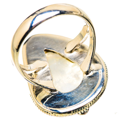 Rainbow Moonstone Rings handcrafted by Ana Silver Co - RING133625 - Photo 3