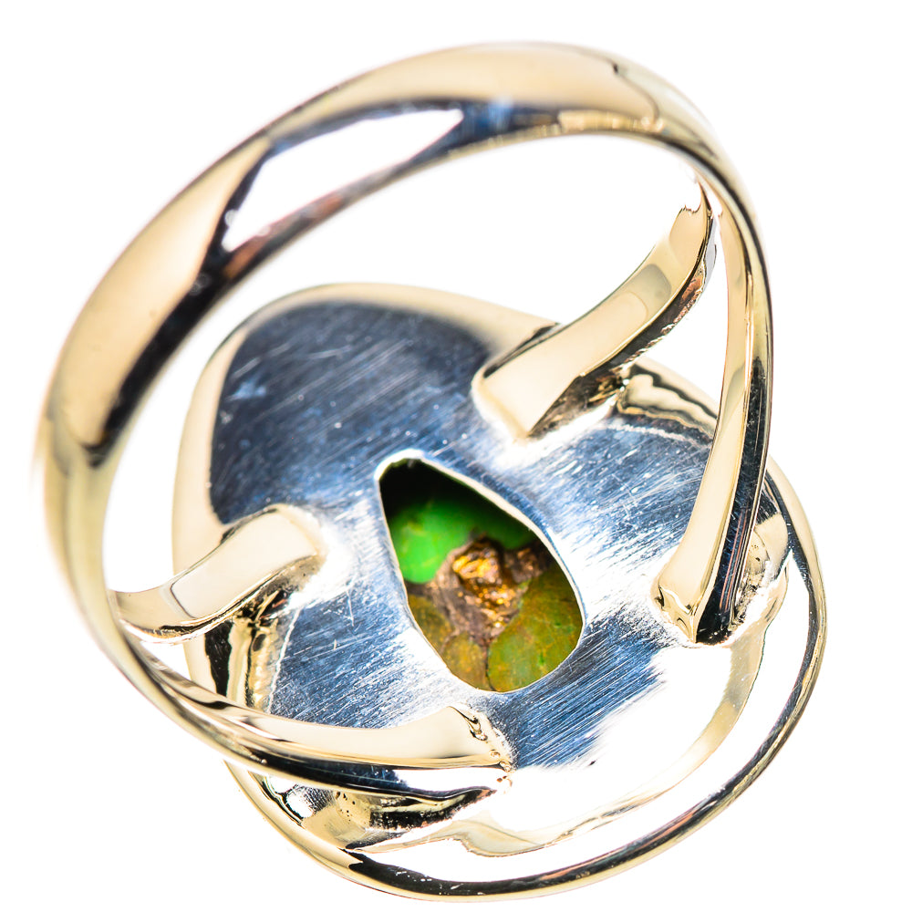 Green Copper Composite Turquoise Rings handcrafted by Ana Silver Co - RING133640 - Photo 3