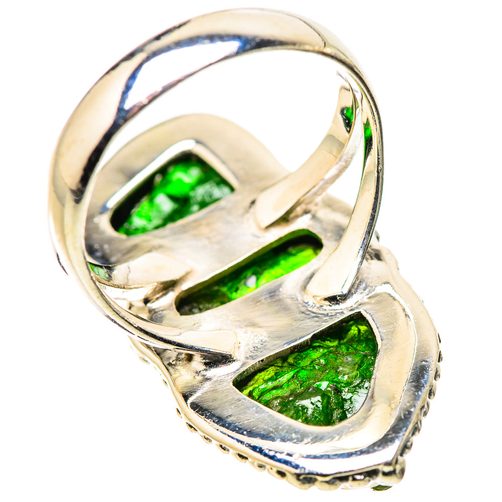 Chrome Diopside Rings handcrafted by Ana Silver Co - RING133641 - Photo 3