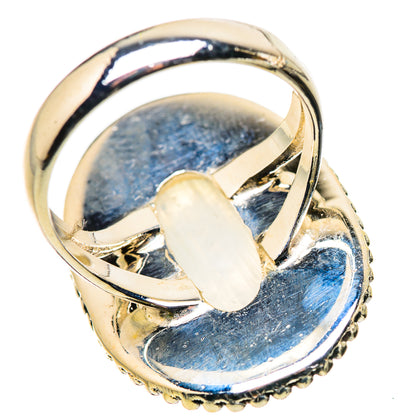 Rainbow Moonstone Rings handcrafted by Ana Silver Co - RING133656 - Photo 3