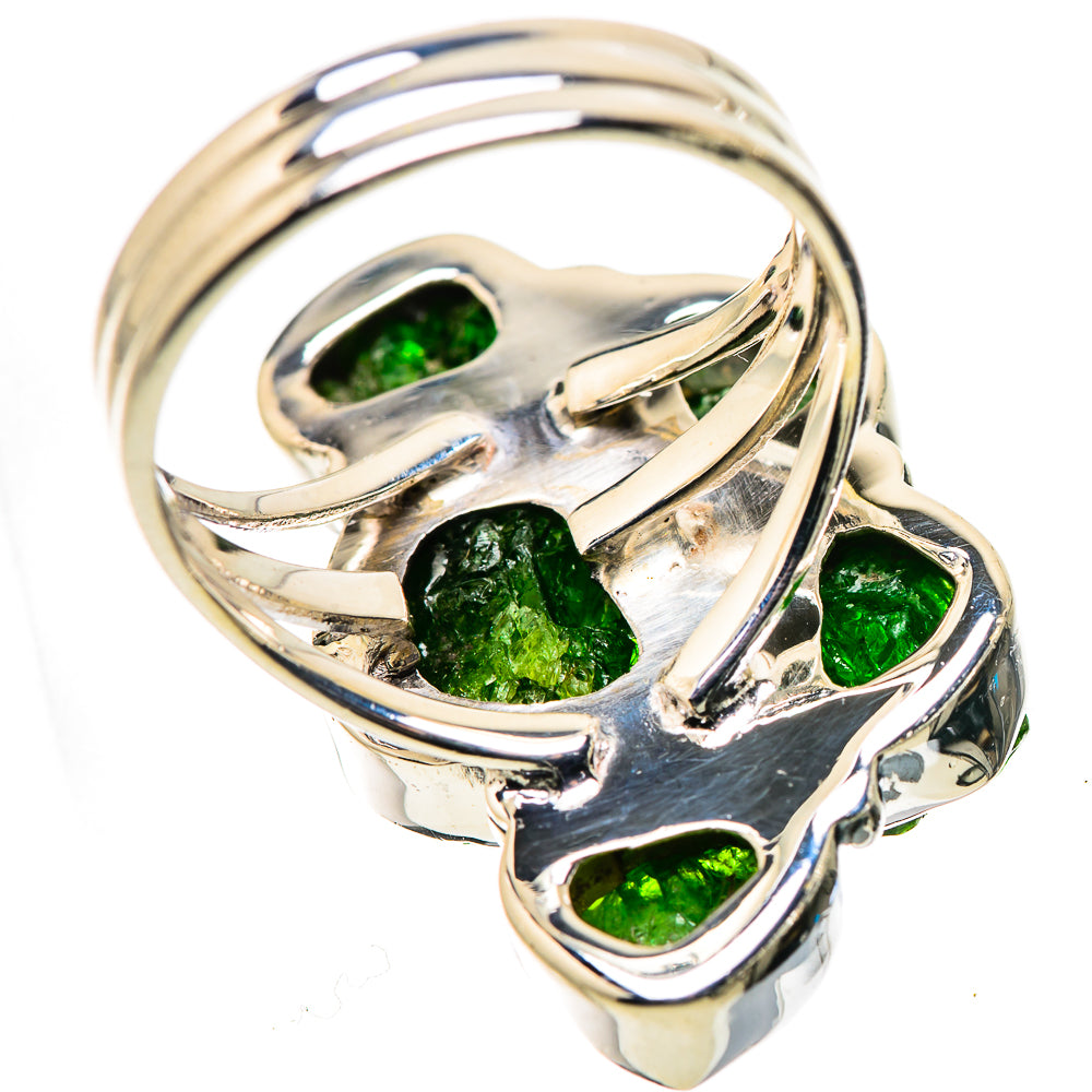 Chrome Diopside Rings handcrafted by Ana Silver Co - RING133671 - Photo 3