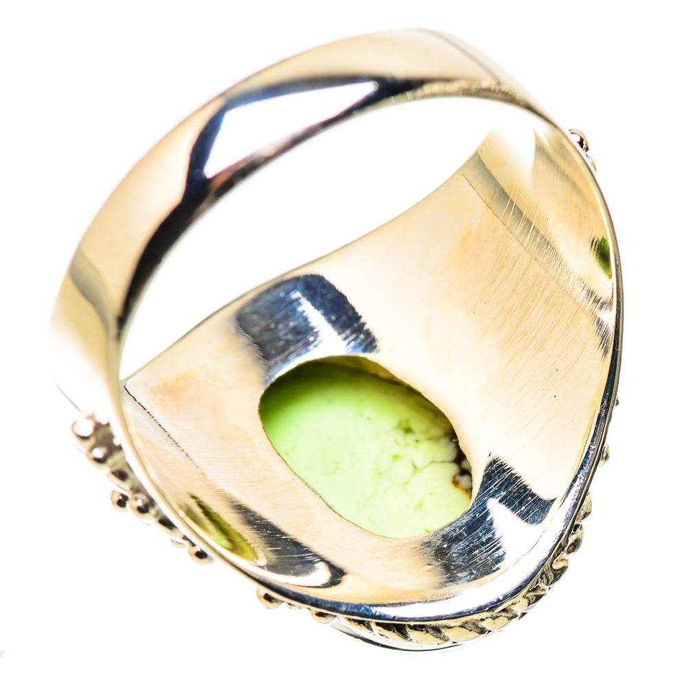 Lemon Chrysoprase Rings handcrafted by Ana Silver Co - RING133700 - Photo 3