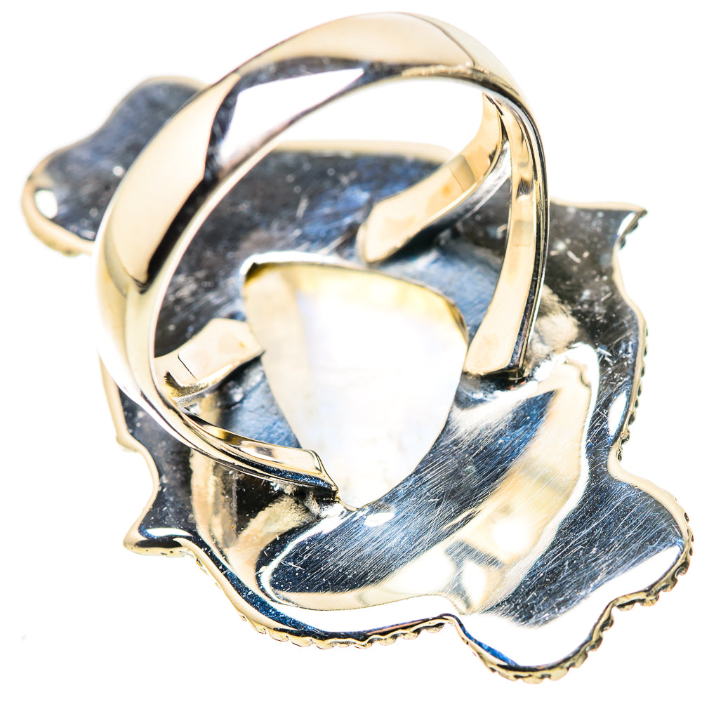 Rainbow Moonstone Rings handcrafted by Ana Silver Co - RING133715 - Photo 3