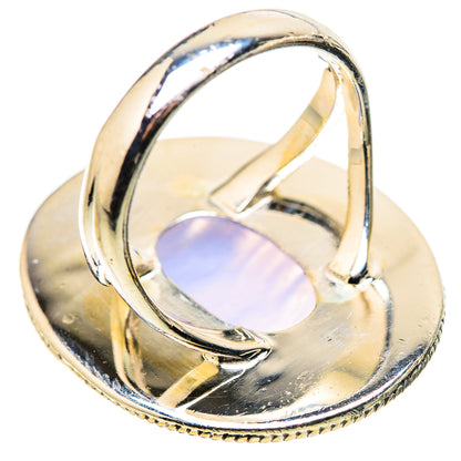 Blue Lace Agate Rings handcrafted by Ana Silver Co - RING133716 - Photo 3