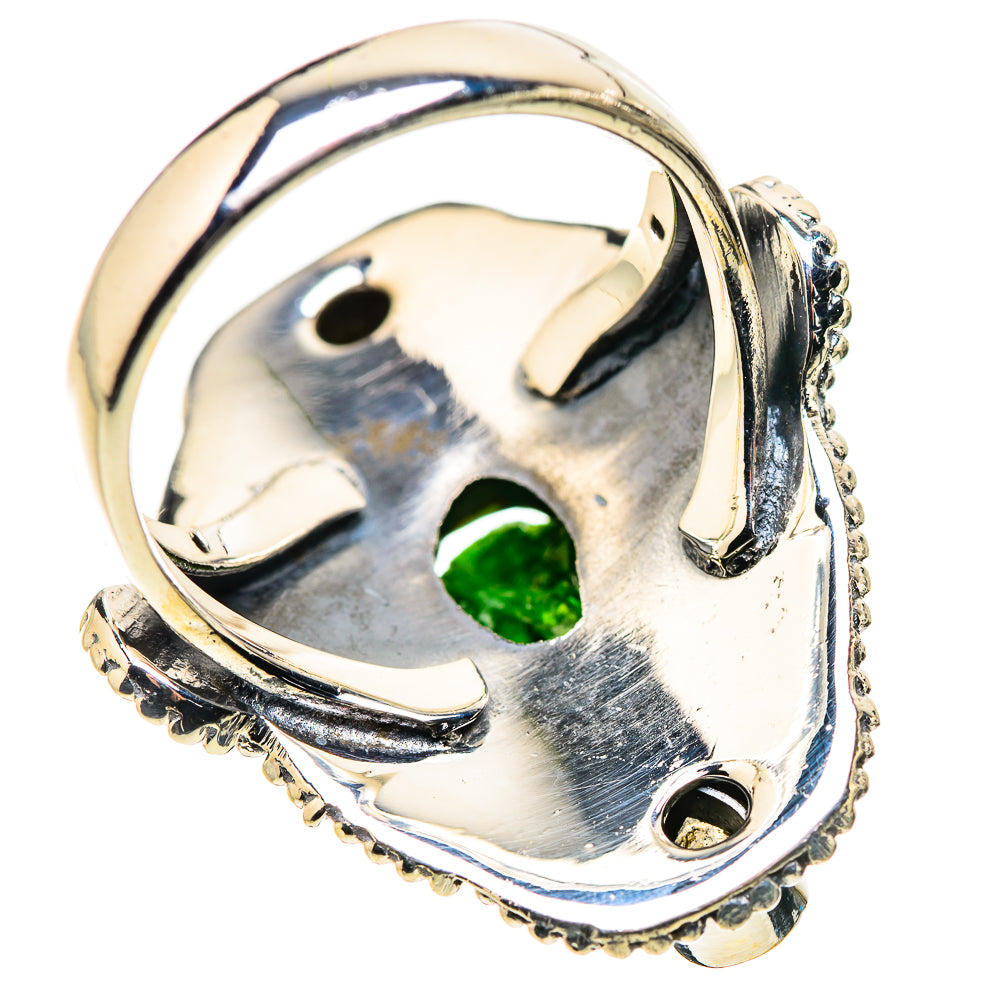 Chrome Diopside Rings handcrafted by Ana Silver Co - RING133728 - Photo 3