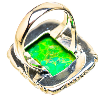 Green Copper Composite Turquoise Rings handcrafted by Ana Silver Co - RING133729 - Photo 3
