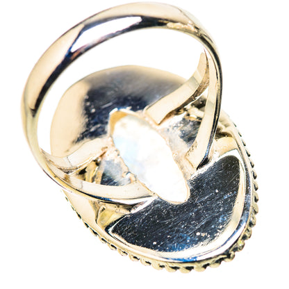 Rainbow Moonstone Rings handcrafted by Ana Silver Co - RING133745 - Photo 3