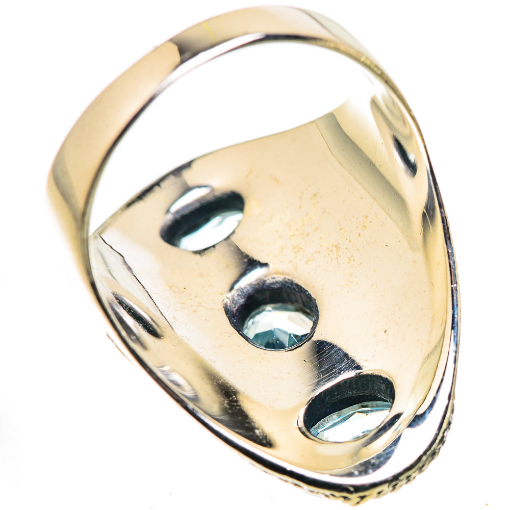 Blue Topaz Rings handcrafted by Ana Silver Co - RING133755 - Photo 3