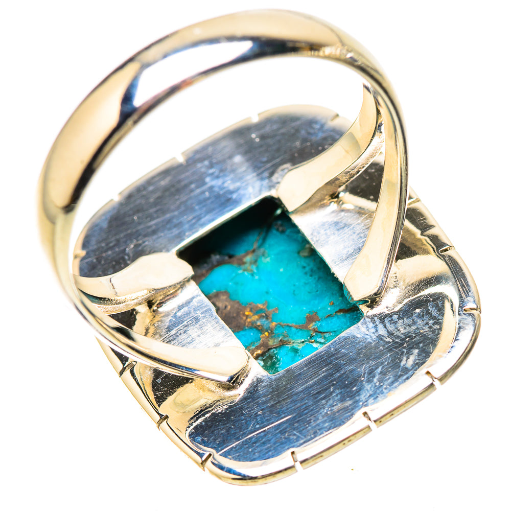 Blue Copper Composite Turquoise Rings handcrafted by Ana Silver Co - RING133766 - Photo 3
