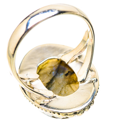 Labradorite Rings handcrafted by Ana Silver Co - RING133801 - Photo 3