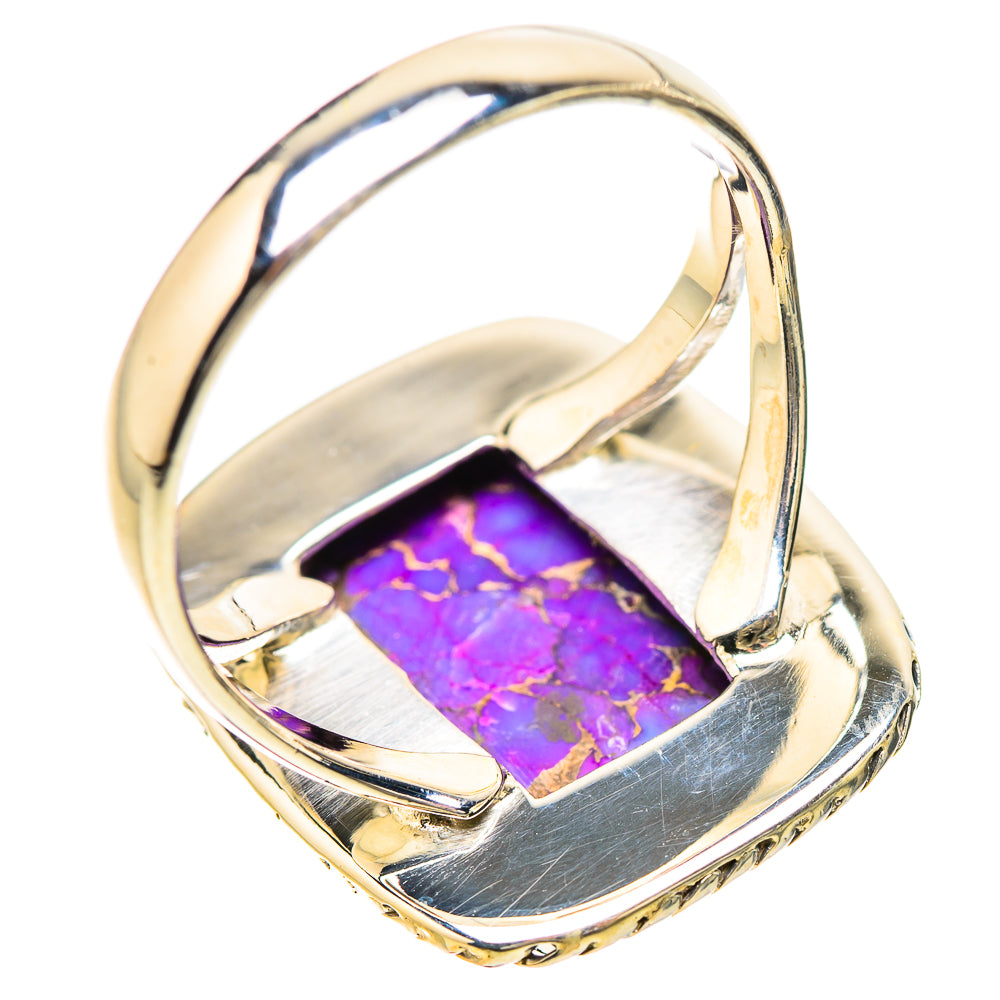 Purple Copper Composite Turquoise Rings handcrafted by Ana Silver Co - RING133808 - Photo 3