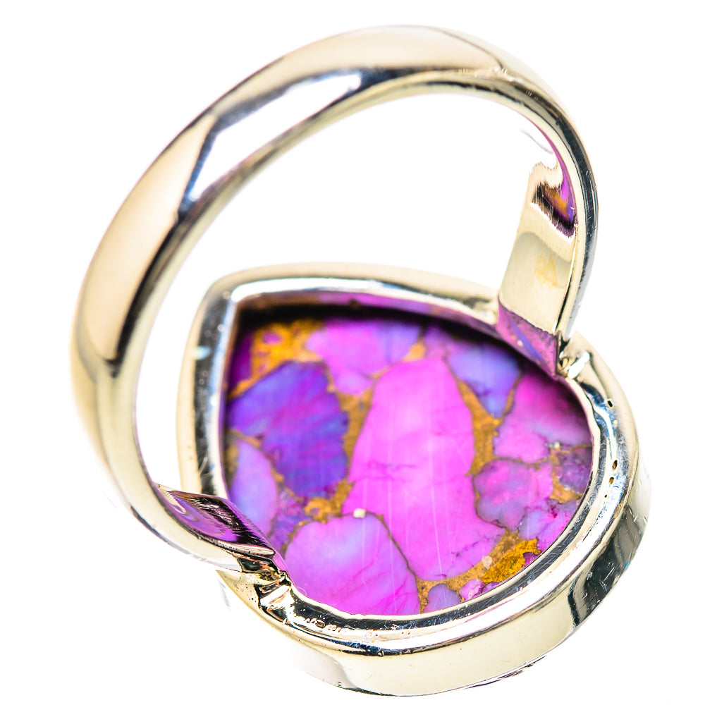 Purple Copper Composite Turquoise Rings handcrafted by Ana Silver Co - RING133811 - Photo 3