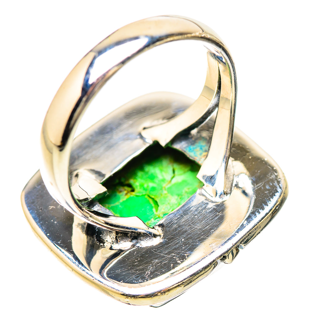 Green Copper Composite Turquoise Rings handcrafted by Ana Silver Co - RING133831 - Photo 3