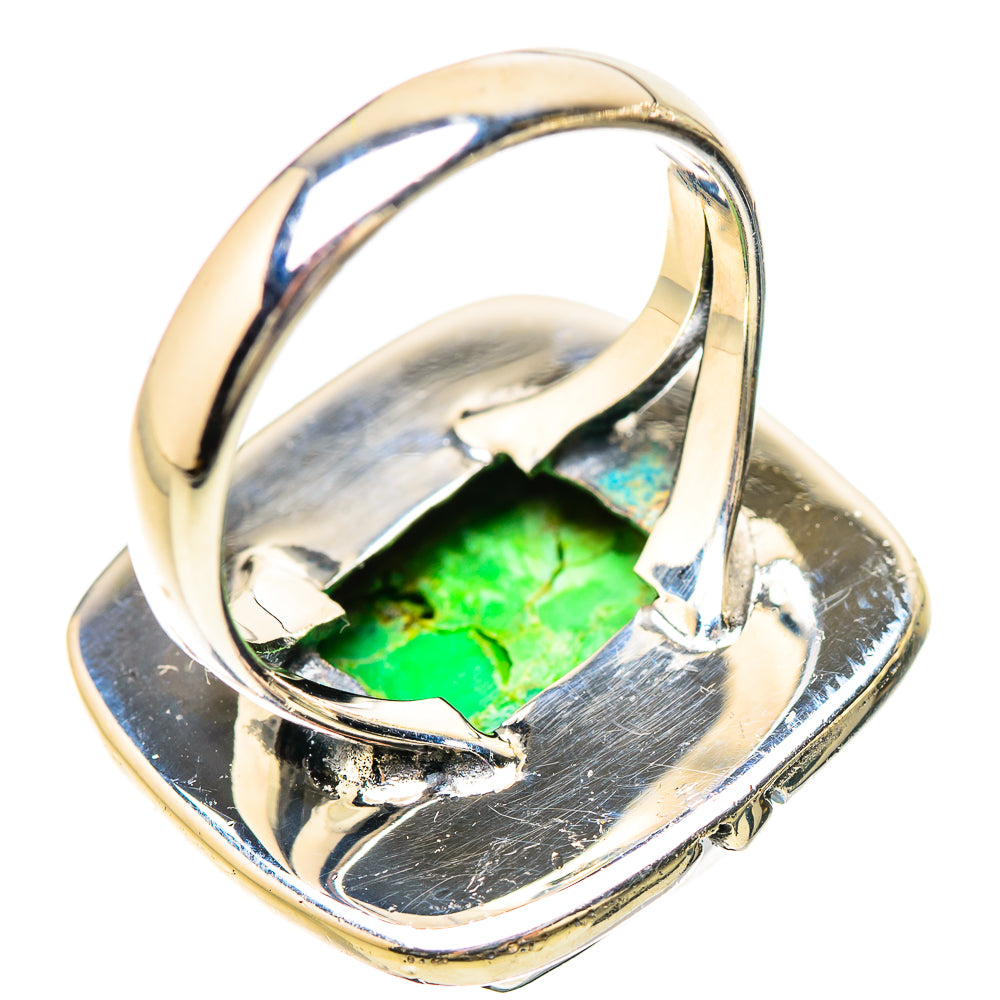 Green Copper Composite Turquoise Rings handcrafted by Ana Silver Co - RING133831 - Photo 3
