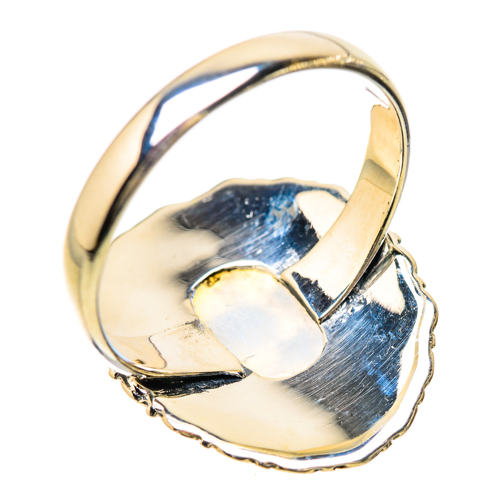 Rainbow Moonstone Rings handcrafted by Ana Silver Co - RING133842 - Photo 3