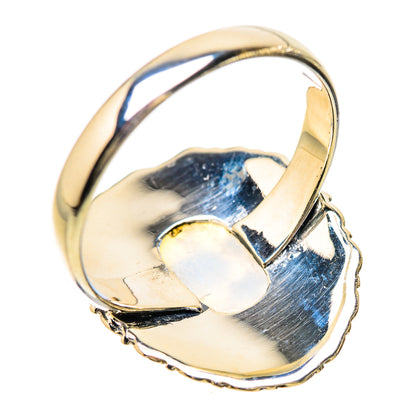 Rainbow Moonstone Rings handcrafted by Ana Silver Co - RING133842 - Photo 3
