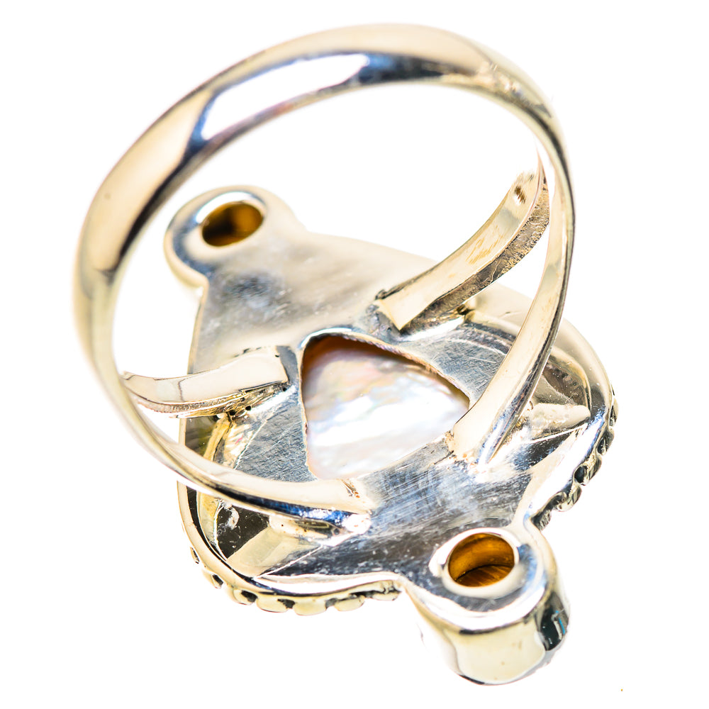 Mother Of Pearl Rings handcrafted by Ana Silver Co - RING133843 - Photo 3
