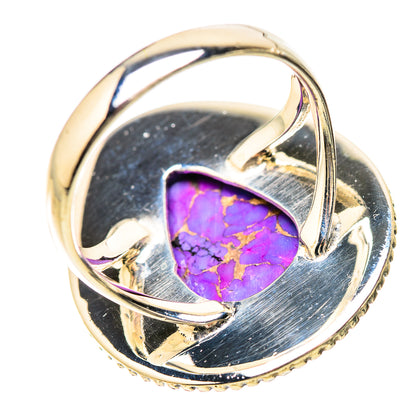 Purple Copper Composite Turquoise Rings handcrafted by Ana Silver Co - RING133874 - Photo 3