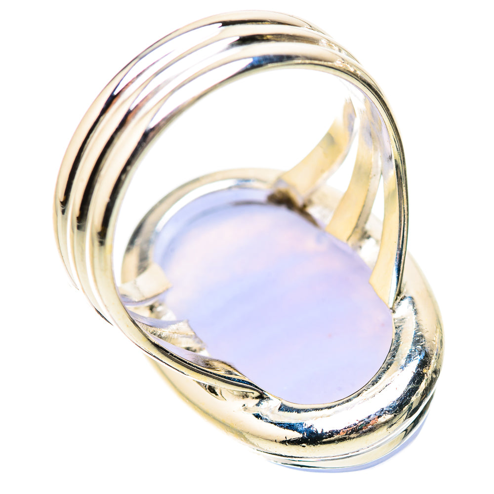 Blue Lace Agate Rings handcrafted by Ana Silver Co - RING133878 - Photo 3