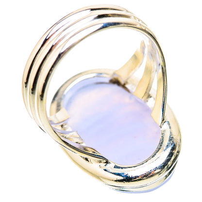 Blue Lace Agate Rings handcrafted by Ana Silver Co - RING133878 - Photo 3