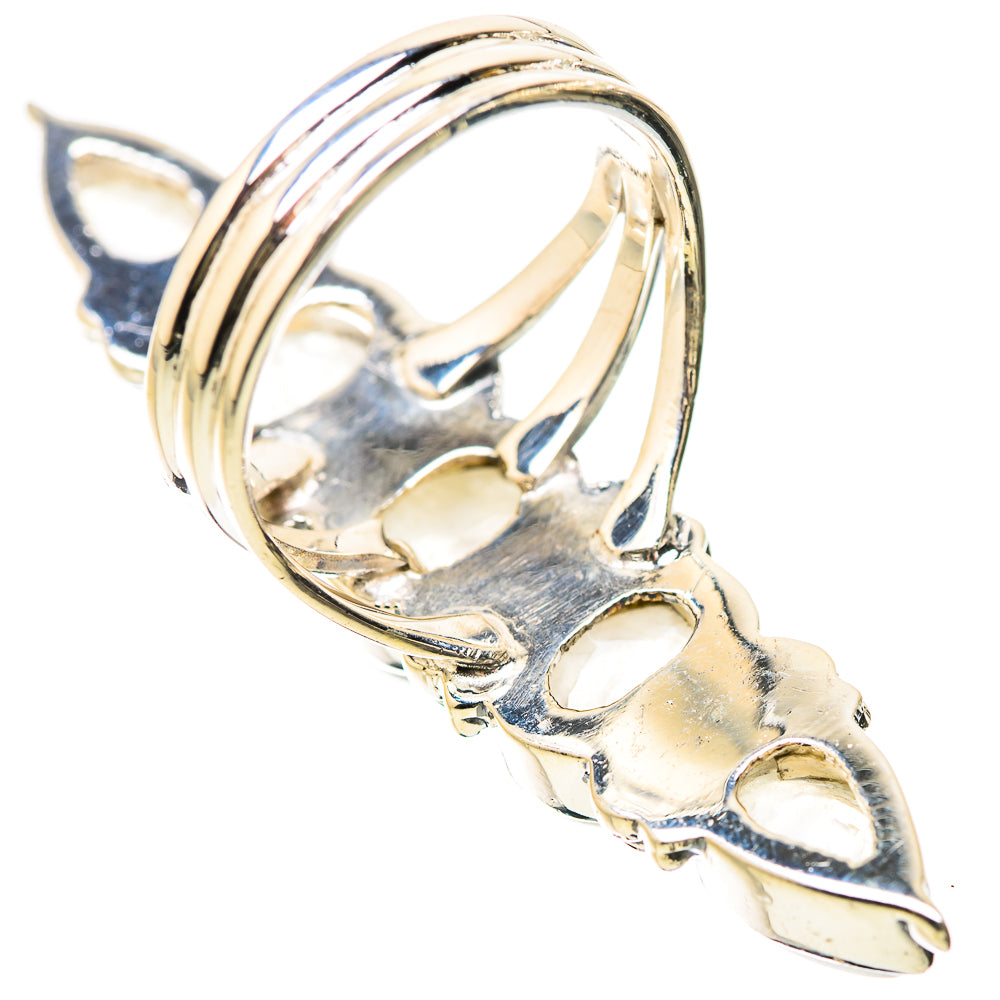 Rainbow Moonstone Rings handcrafted by Ana Silver Co - RING133879 - Photo 3