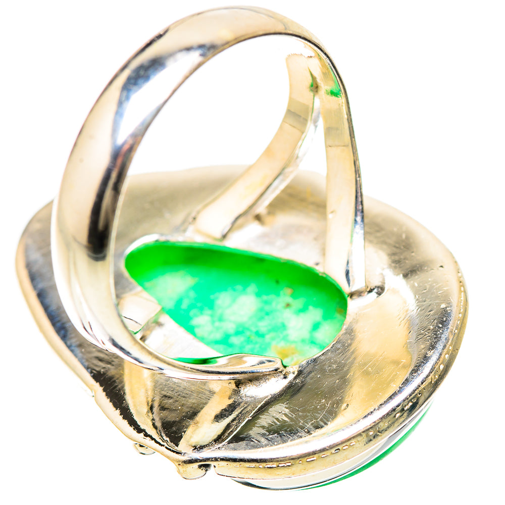 Chrysoprase Rings handcrafted by Ana Silver Co - RING133895 - Photo 3