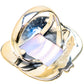 Blue Lace Agate Rings handcrafted by Ana Silver Co - RING133904 - Photo 3