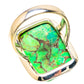 Green Copper Composite Turquoise Rings handcrafted by Ana Silver Co - RING133920 - Photo 3