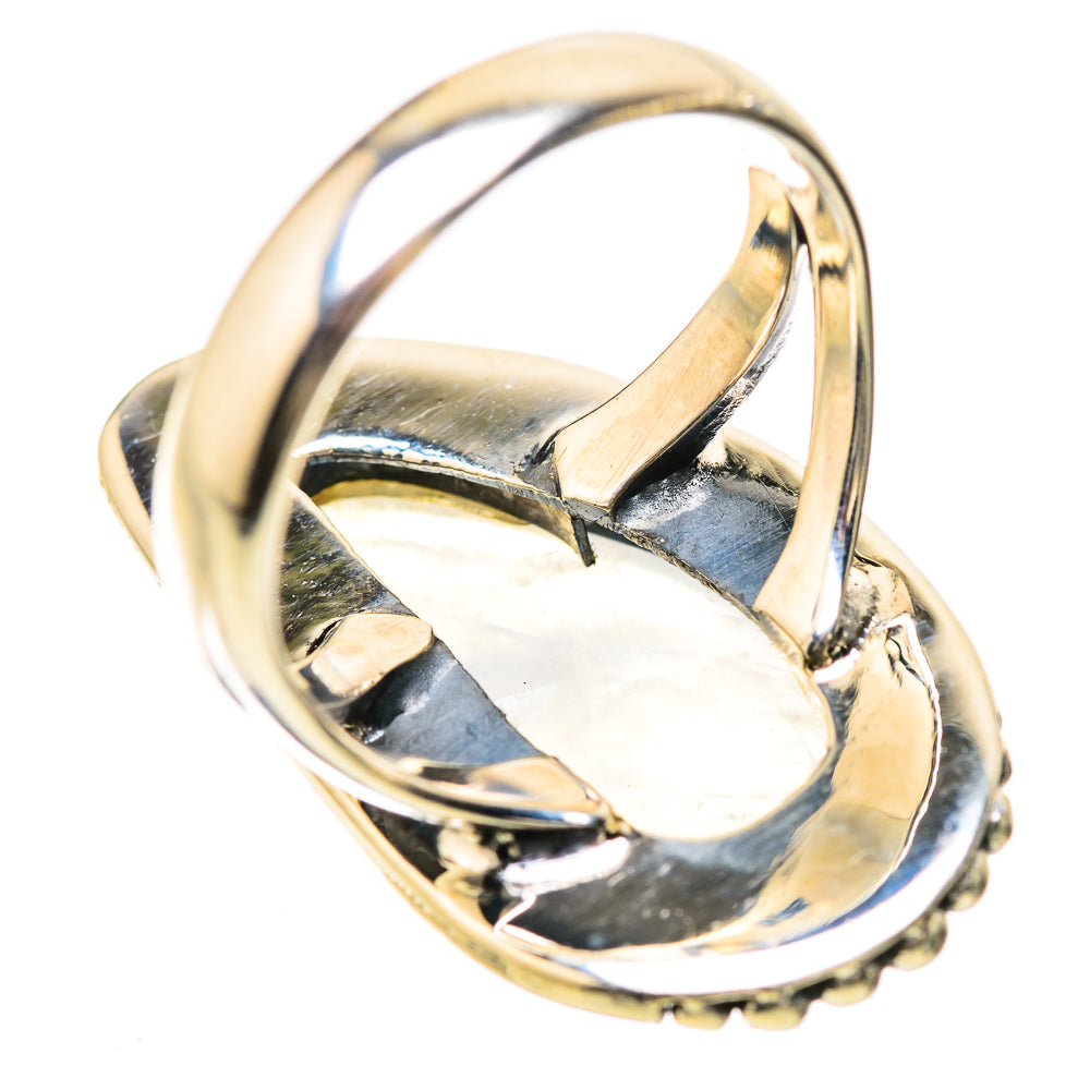 Rainbow Moonstone Rings handcrafted by Ana Silver Co - RING133929 - Photo 3