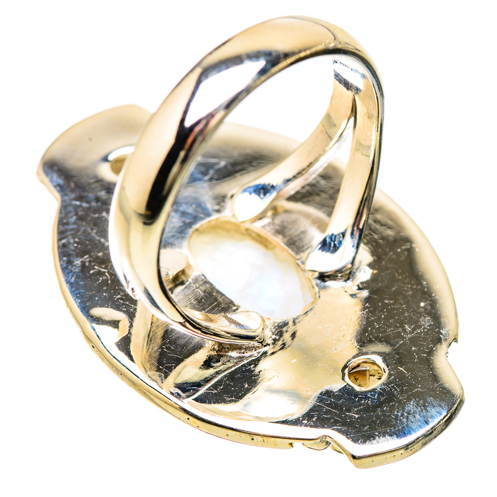 Rainbow Moonstone Rings handcrafted by Ana Silver Co - RING133930 - Photo 3