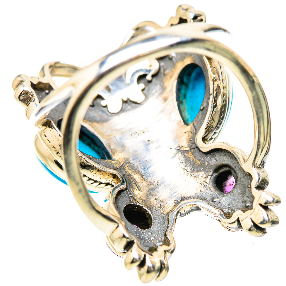 Sleeping Beauty Turquoise Rings handcrafted by Ana Silver Co - RING133931 - Photo 3