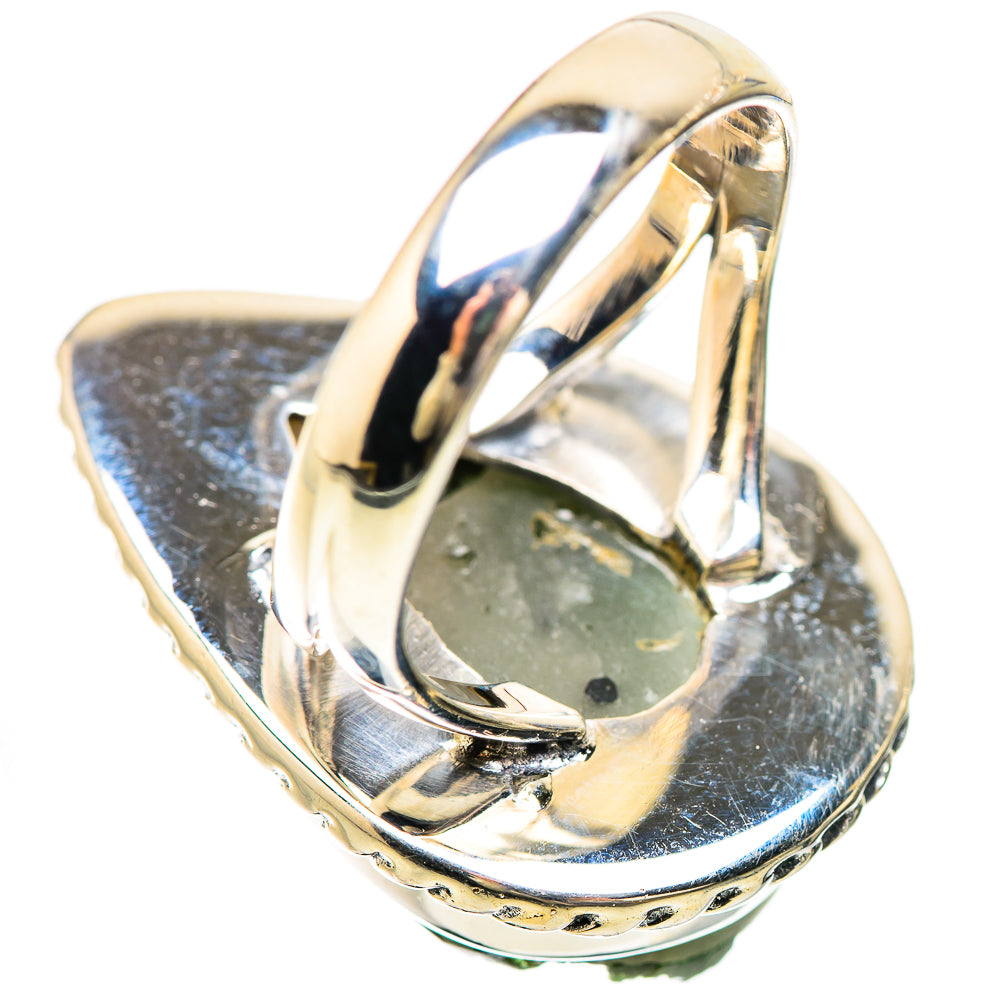 Green Tourmaline In Quartz Rings handcrafted by Ana Silver Co - RING133942 - Photo 3