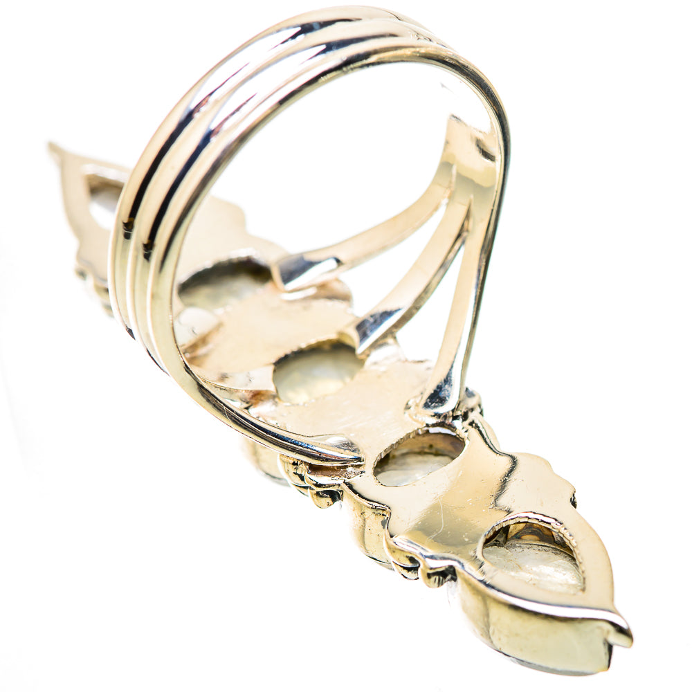 Rainbow Moonstone Rings handcrafted by Ana Silver Co - RING133949 - Photo 3