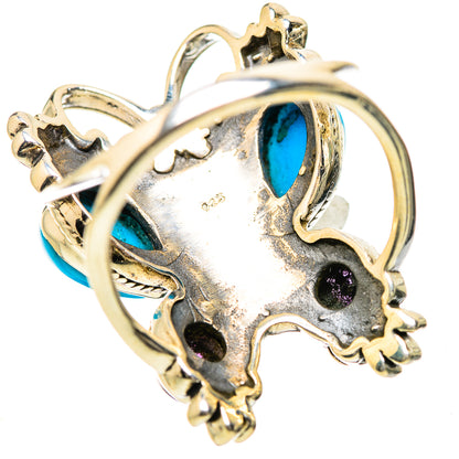 Sleeping Beauty Turquoise Rings handcrafted by Ana Silver Co - RING133951 - Photo 3