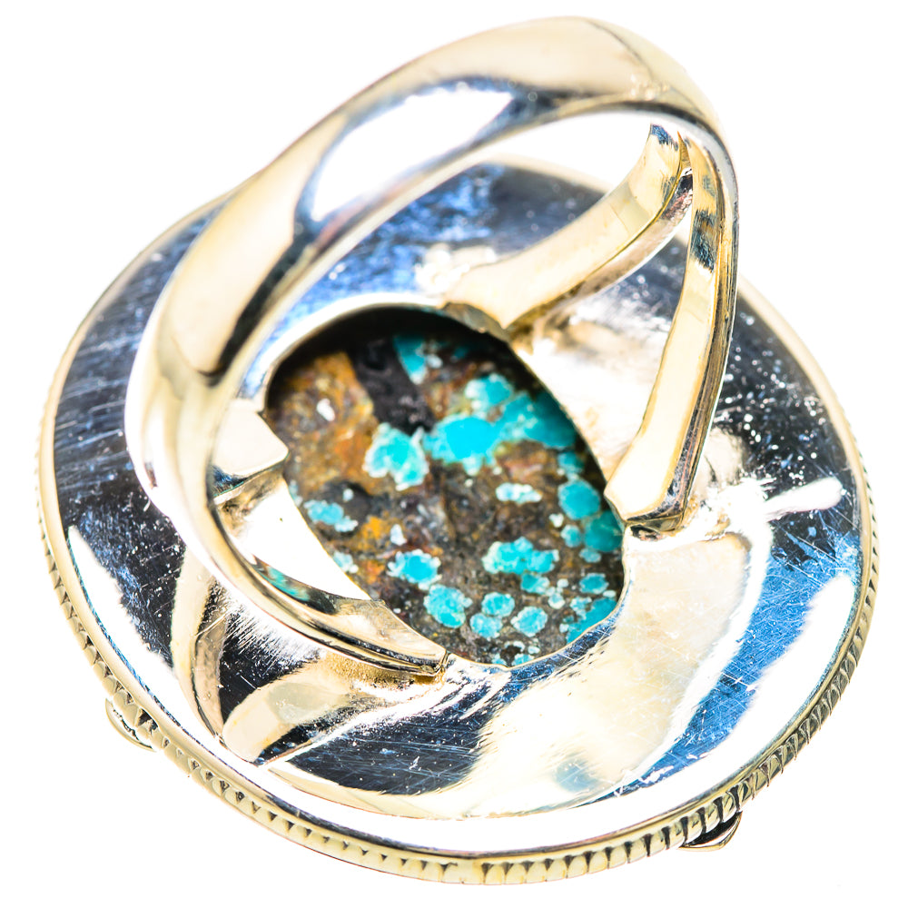 Tibetan Turquoise Rings handcrafted by Ana Silver Co - RING133954 - Photo 3