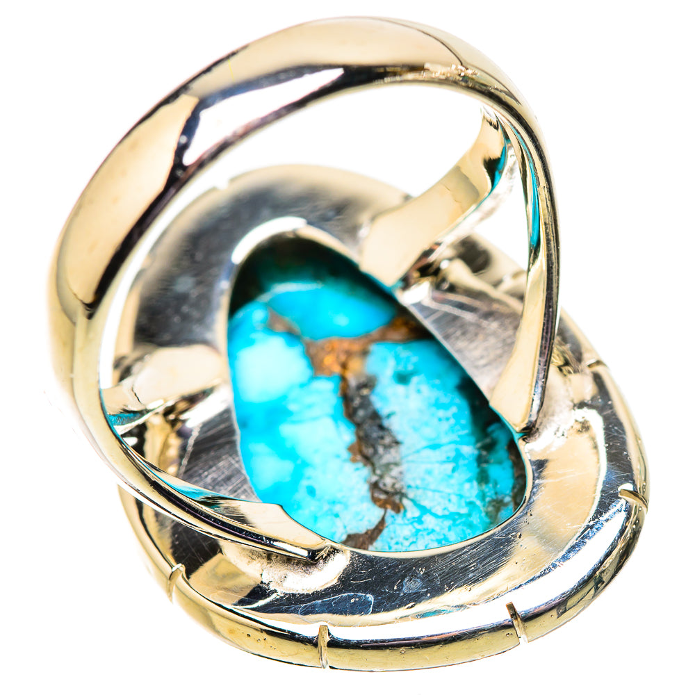 Blue Copper Composite Turquoise Rings handcrafted by Ana Silver Co - RING133963 - Photo 3