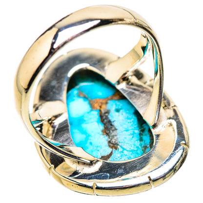Blue Copper Composite Turquoise Rings handcrafted by Ana Silver Co - RING133963 - Photo 3