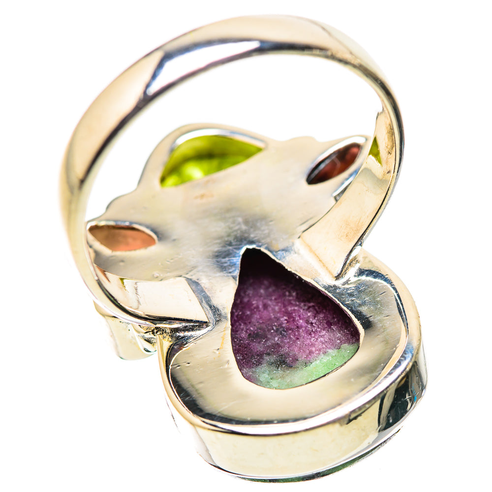 Ruby Zoisite Rings handcrafted by Ana Silver Co - RING134009 - Photo 3