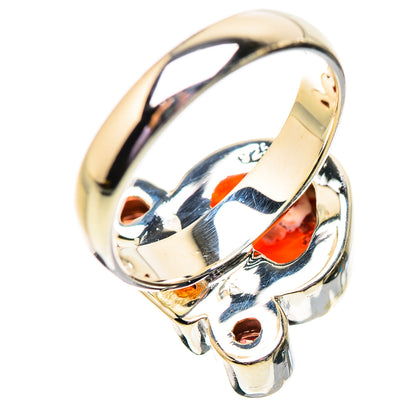 Mexican Fire Opal Rings handcrafted by Ana Silver Co - RING134010 - Photo 3