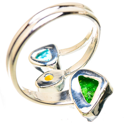 Chrome Diopside Rings handcrafted by Ana Silver Co - RING134038 - Photo 3