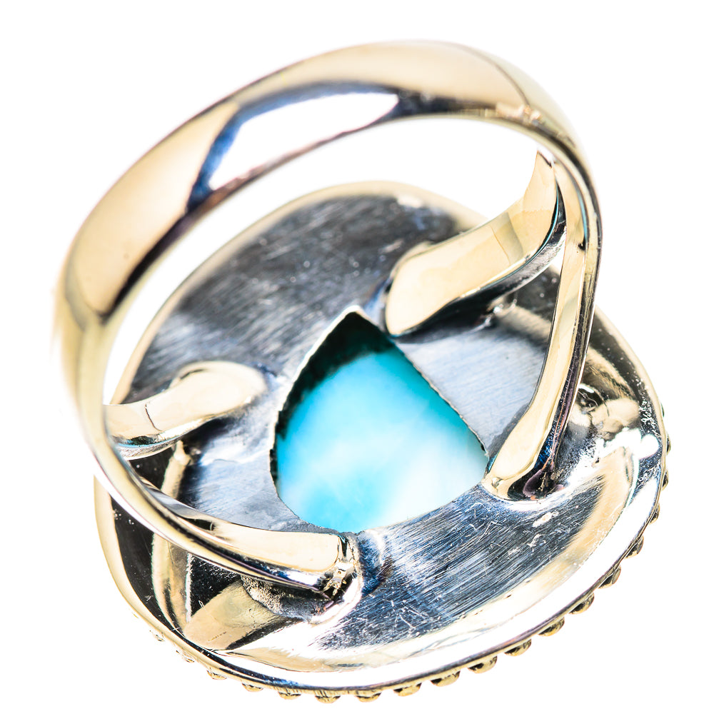 Larimar Rings handcrafted by Ana Silver Co - RING134047 - Photo 3