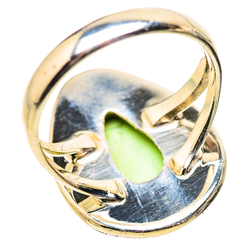 Lemon Chrysoprase Rings handcrafted by Ana Silver Co - RING134049 - Photo 3