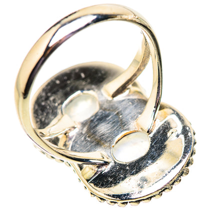 Rainbow Moonstone Rings handcrafted by Ana Silver Co - RING134060 - Photo 3