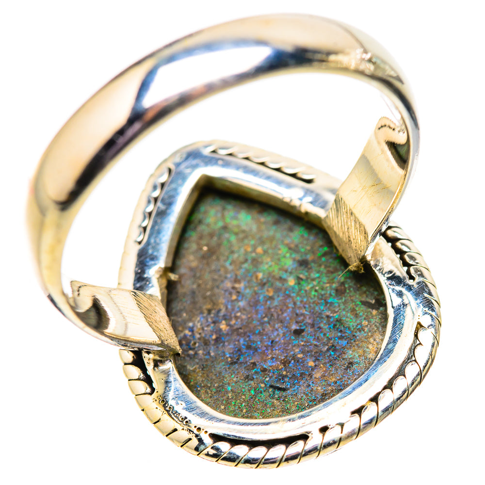 Andamooka Opal Rings handcrafted by Ana Silver Co - RING134061 - Photo 3